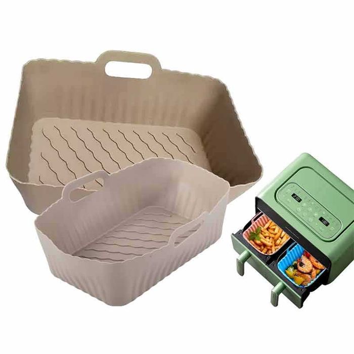 Силиконова форма за фритюрник / еърфрайър air fryer без мазнина