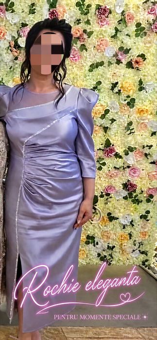 Rochie elegantă lila/lavandă, mărimea 42 – DZYN