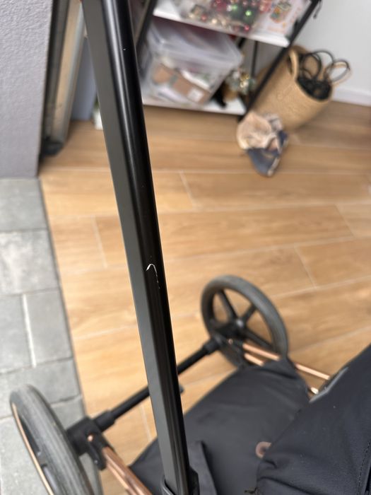 Cybex Platinum Priam 4 – Cadru Rose Gold/Brown + Scaun Sepia Black