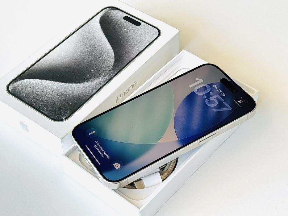 Iphone 15 Pro 256GB White 97% Батерия! Гаранция 6 месеца