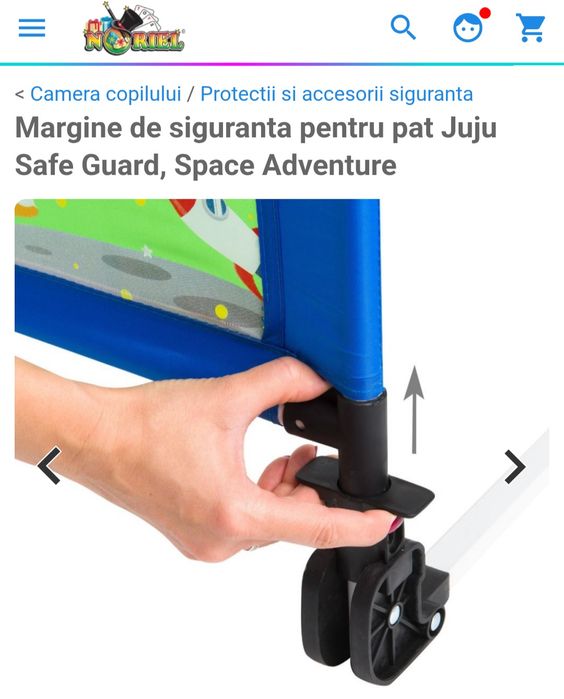 Margine de siguranță pat copii
