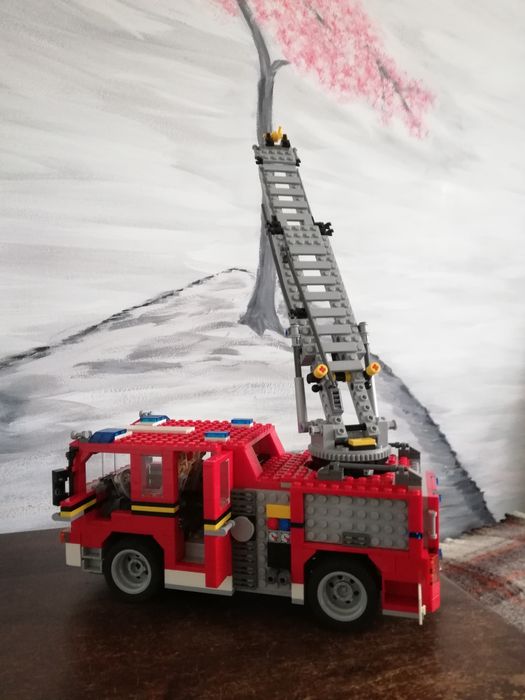 Lego 6752 creator, хеликоптер, пожарна кола