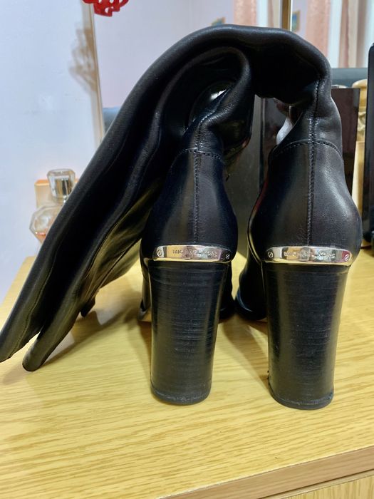 Длинные кожаные сапоги Michael Kors & A&D