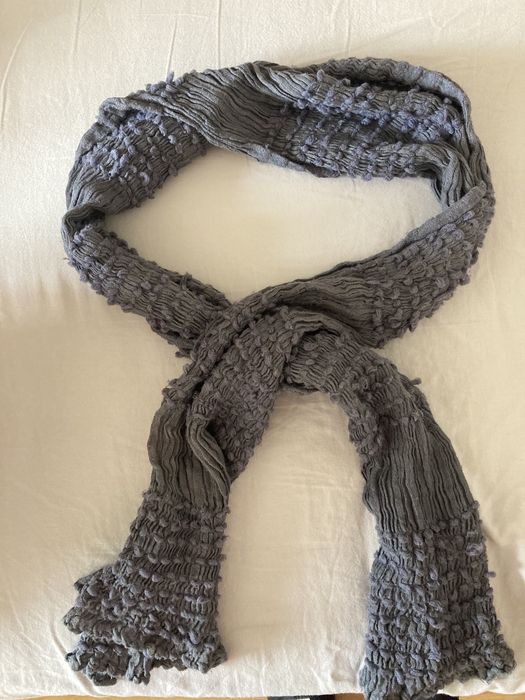 Сив плетен шал / използван