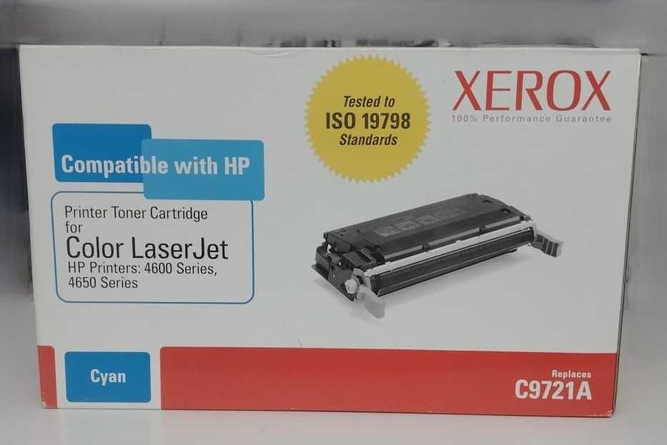 Toner cyan xerox  HP C9721A pentru imprimante  HP LaserJet
