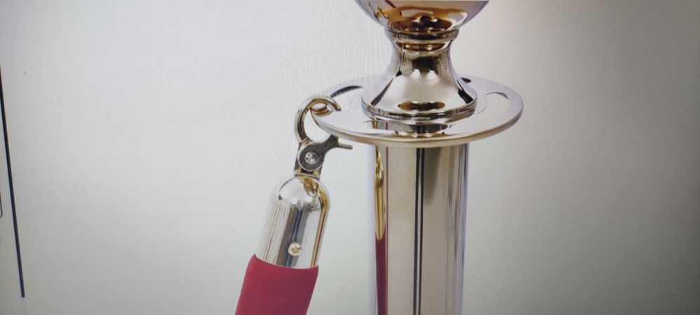 Комплект ВИП преграда, 3 части, неръждаема стомана, златиста