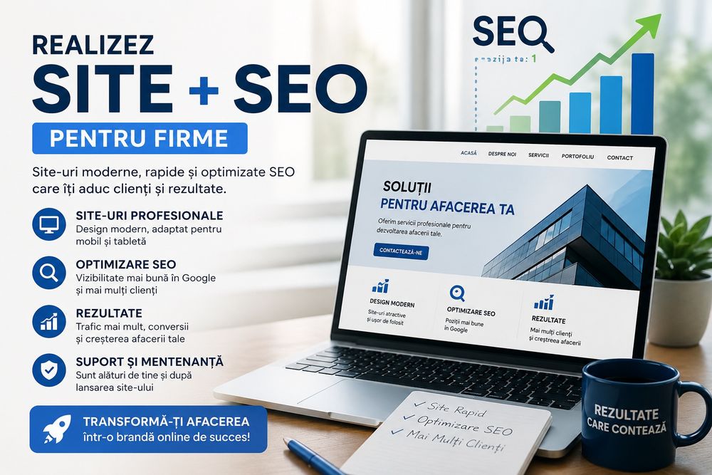Website profesional + SEO pentru afacerea ta | 5 ani experență
