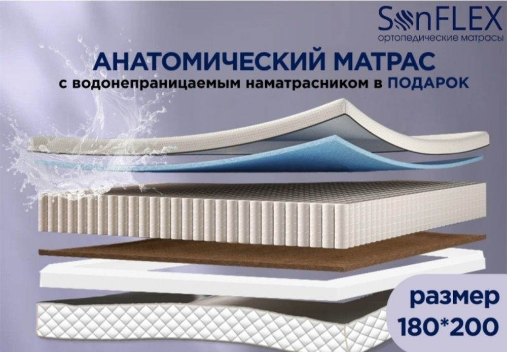 Продам кровать с матрасом
