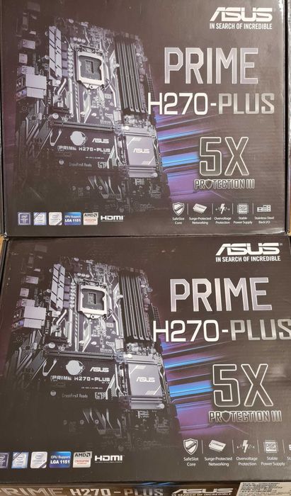 Чисто нови дънни платки ASUS PRIME H270 - PLUS