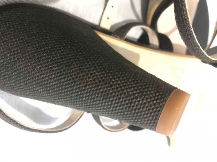 Sandale din piele noi, maro, marimea 39, model deosebit