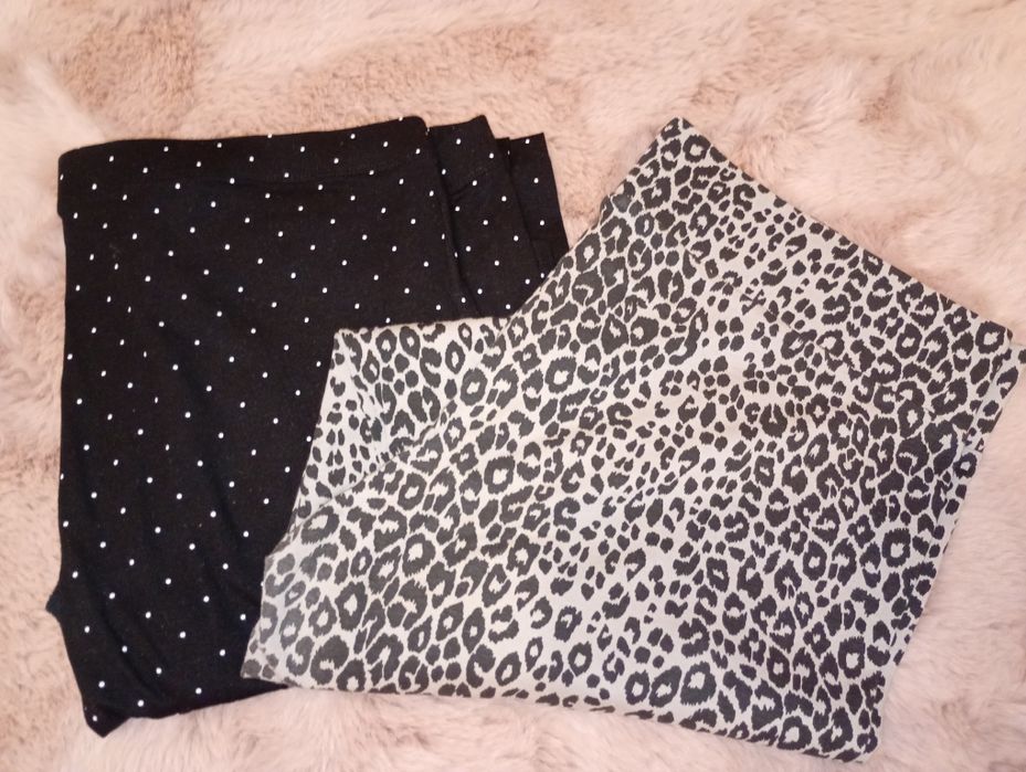 Set 2 perechi colanți leopard