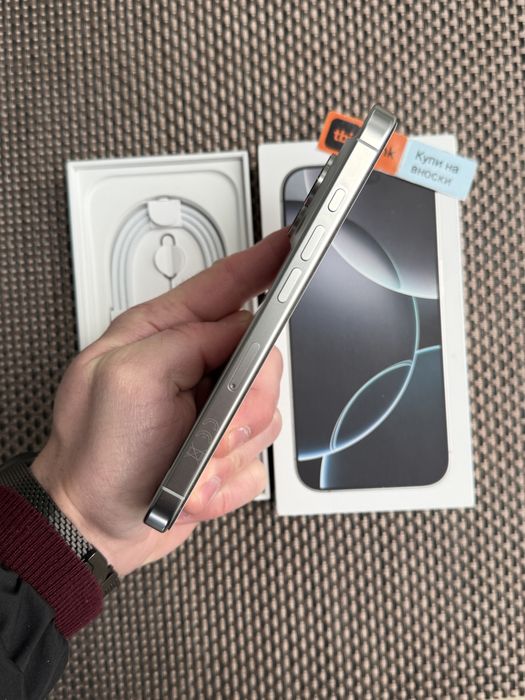 256!ЛИЗИНГ*68лв/м iPhone 16 pro*White Titanium айфон 16 про бял