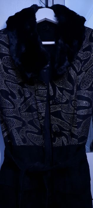 Замшевое пальто, плащ