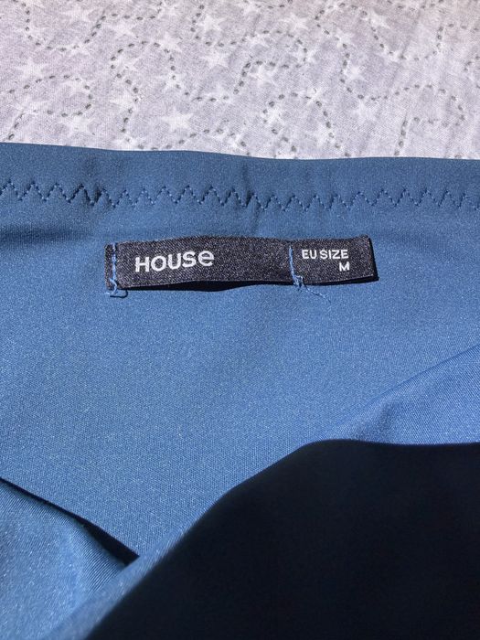 Дамски клин в тъмно тюркоазен цвят