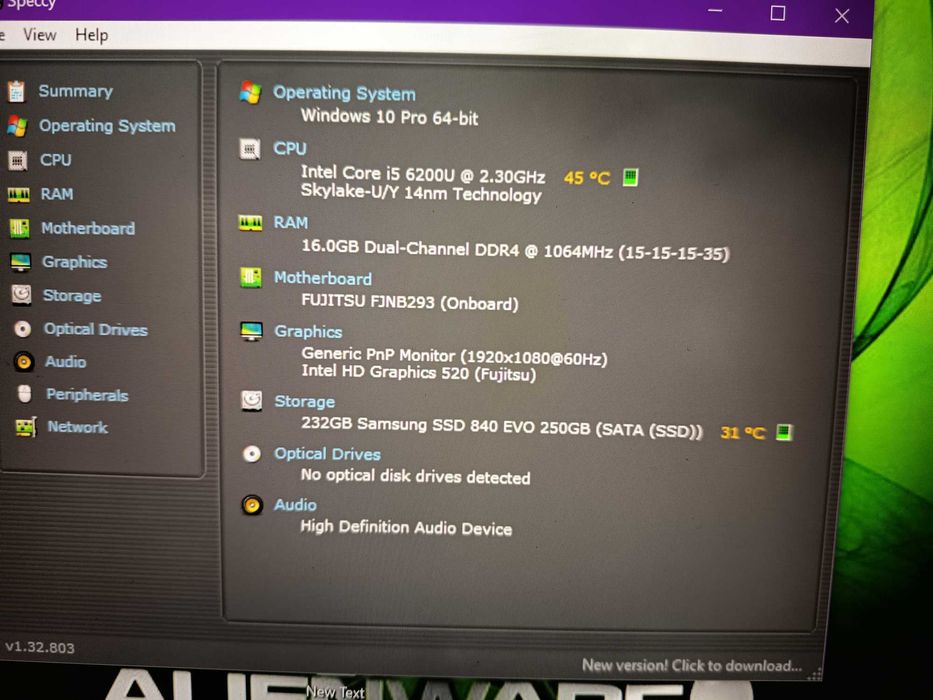 SSD Samsung Evo 840, de 250gb sata 3 + win 10 instalat pe el