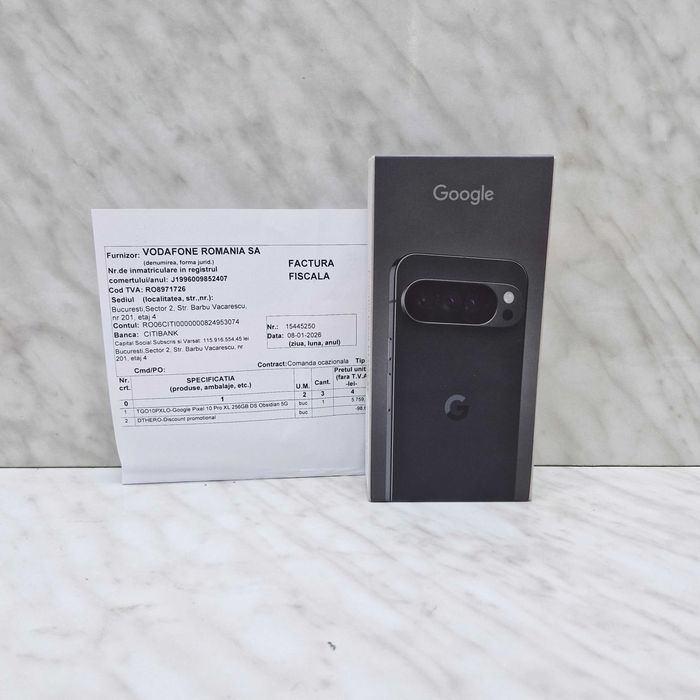 Google Pixel 10 Pro XL, 256GB 16GB RAM 5G Sigilat Zeus Amanet Militari