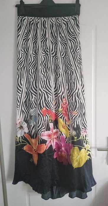 fusta lunga matase naturala