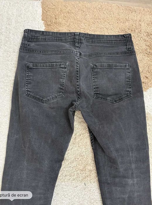 Blugi Bărbați Denim Man Slim Fit Gri Inchis / Negru Mărimea S - EUR38 -