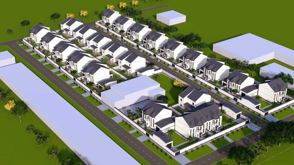 Богот шахарчасида хар бири 5 сотокда курилиши мулжалланган лойихалар