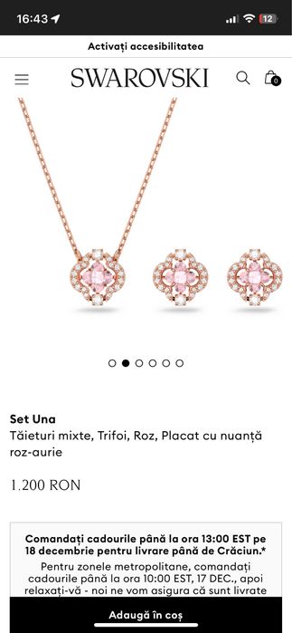 Set swarovski flower nepurtat