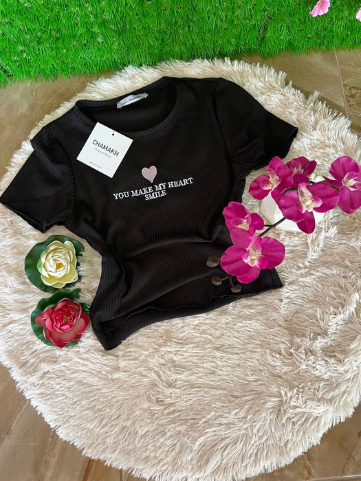 Рипсена тениска по тялото