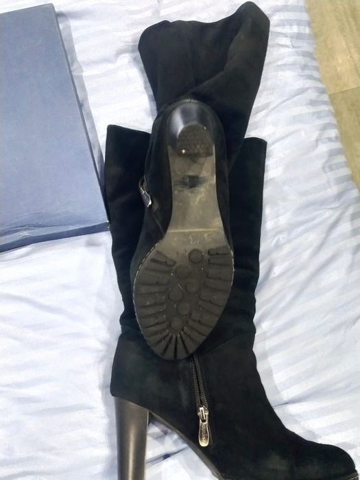 Сапоги замшевые зимние