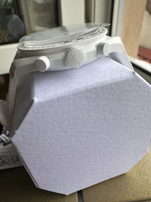 Ceas Swatch Omega Mission to Earthphase Moonshine Gold, bon , garantie