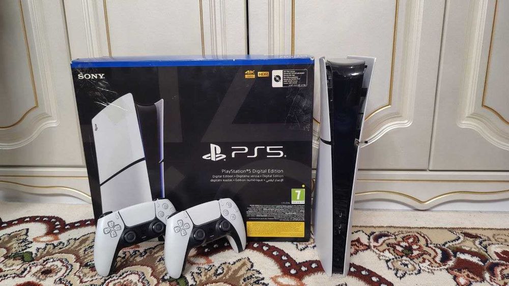 playstation 5 slim 1тб 2 джойстик Топ игры состояние идеальное