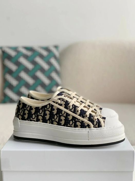 CD B23 Low-Top Sneaker "Navy/Black Dior Oblique"