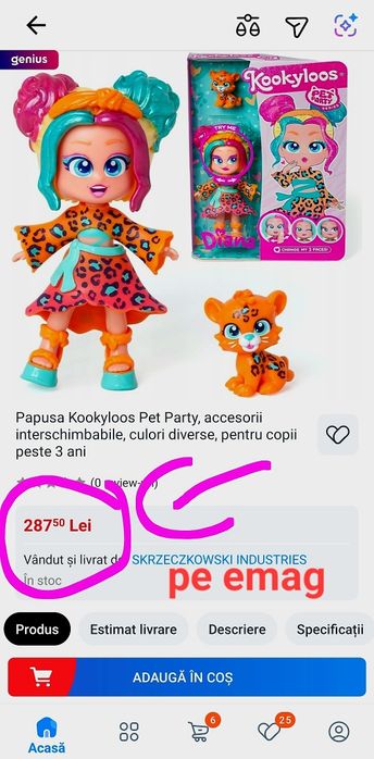 Vând păpuși kookyloos diferite modele