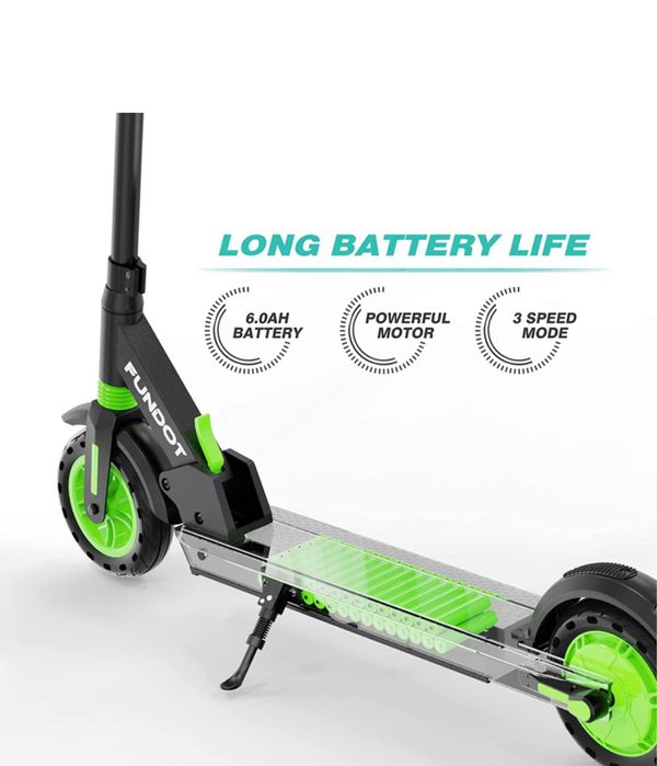 Trotineta electrica Fundot, 3 trepte viteza, pliabila, LCD, 25km/h/max