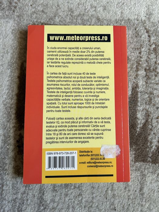 Teste Psihometrice - Philip Carter, Ken Russell (Editura Meteor Press)