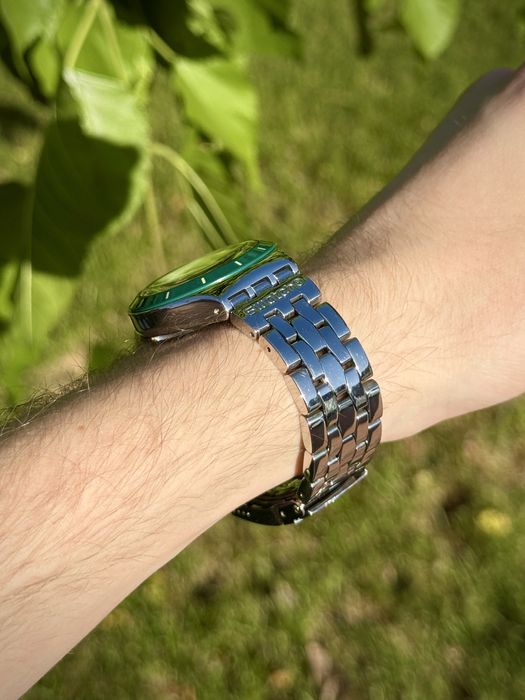 Швейцарские механические часы Swatch Irony Green Sky (YAS410G)