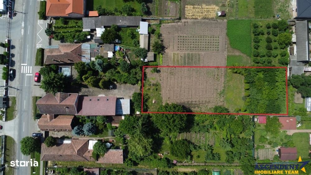 Teren intravilan 1.409 mp, livada, utilitati disponibile – ideal rezid
