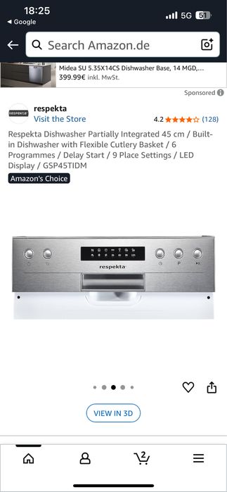 Нова Съдомиялна за вграждане немска 60см.