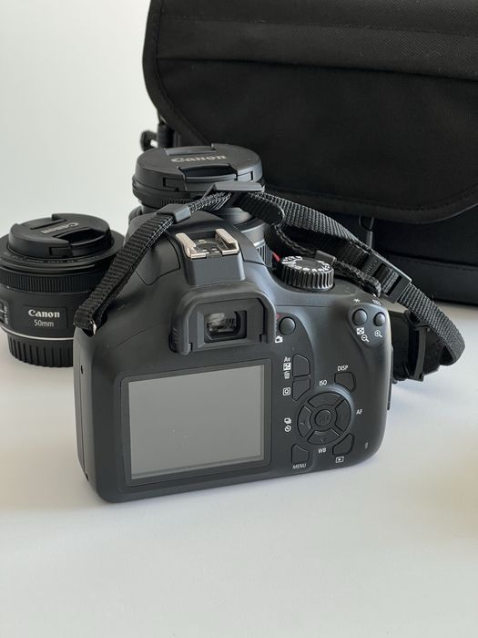 Canon EOS 4000D + 2 obiective + accesorii