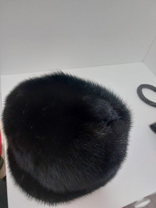 Норковая женская шапка