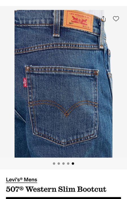 Джинсы Levis 507 оригинал из США