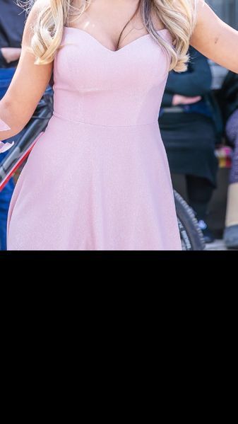 Дълга розова удобна рокля