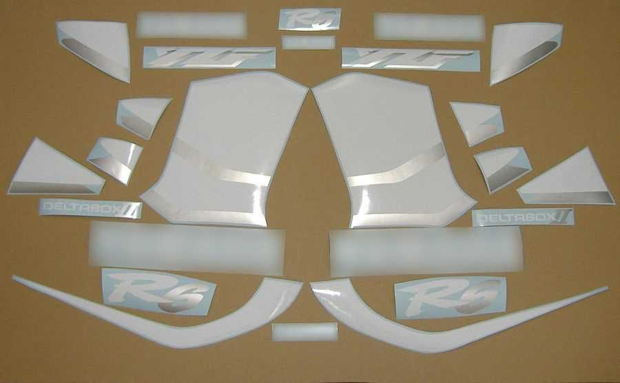 Стикери Yamaha R6 1-во поколение 1999г-2002г лепенки Ямаха р6 rj03