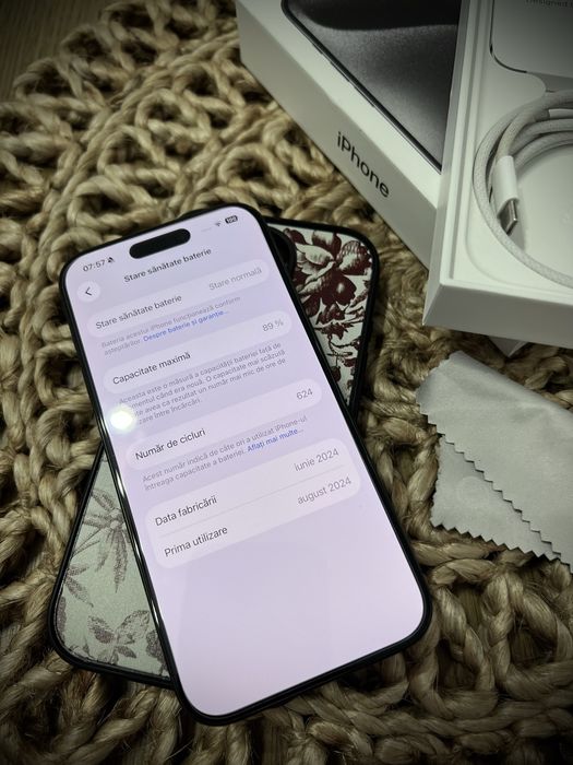 Iphone 15Pro 256Gb Black Titanum