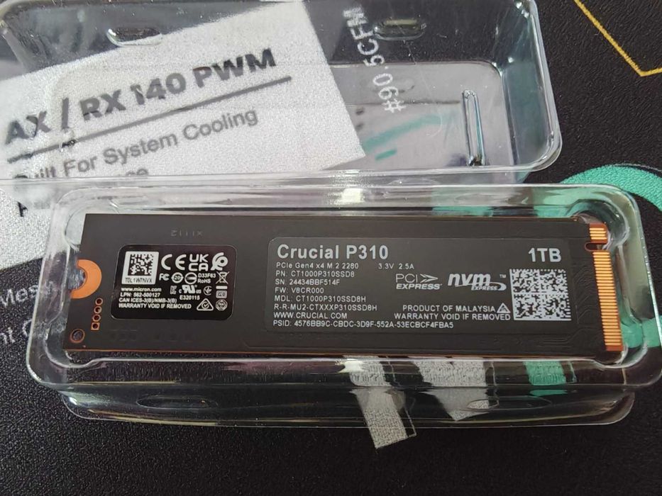Памет SSD 1TB Crucial P310, NVMe, M.2 (2280) 7100MB/s