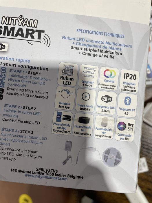 Lichidare stoc banda led RGB Nityam smart TUYA 1 metru 20 lei