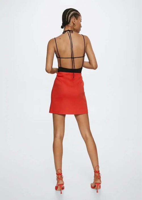 Красная юбка Mango