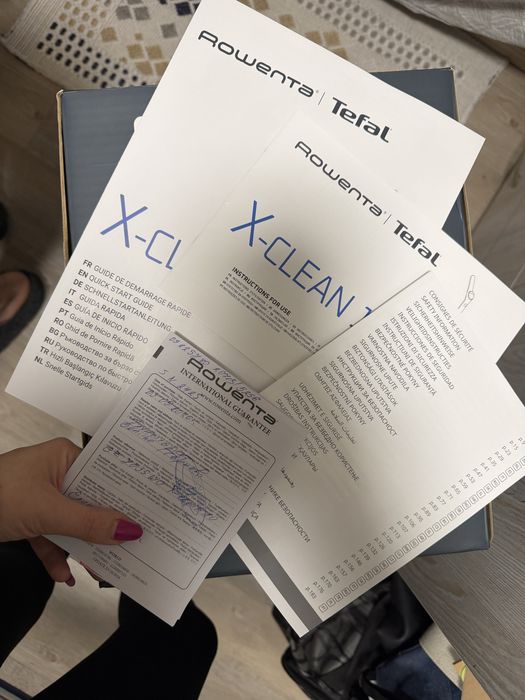 Здравейте. Продавам вертикална прахосмукачка за сухо и мокро позистване Rowenta X-Clean 10, в гаранция с всички документи към нея.