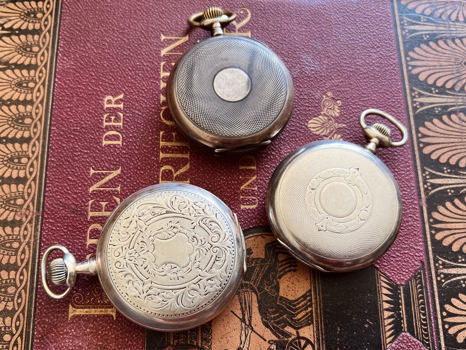 Старинные часы антикварные карманные сребрянные 1900 е гг