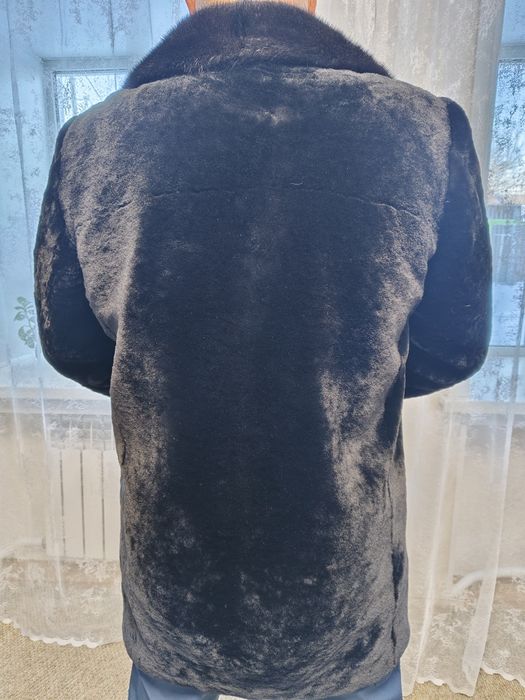 Шуба мутоновая с шапкой