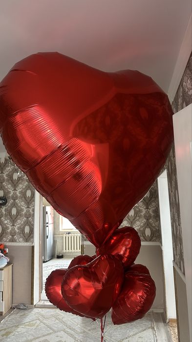 Гелиевый шарики сердечко