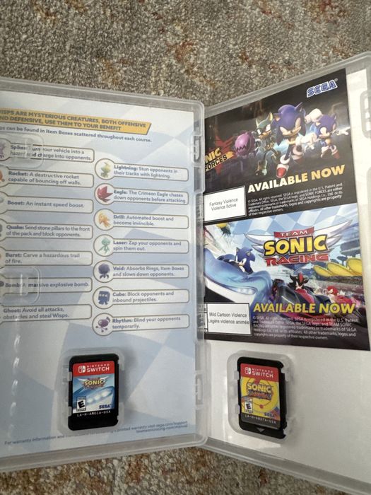 Игра Sonic на Nintendo switch