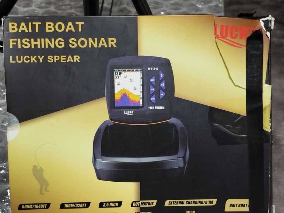 Лодка за захранка ZV6 с вграден сонар Lucky FF918 cwl с бг език